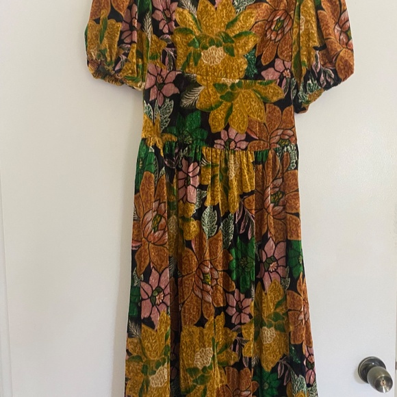 Farm Rio Garden velvet dress - Picture 4 of 5